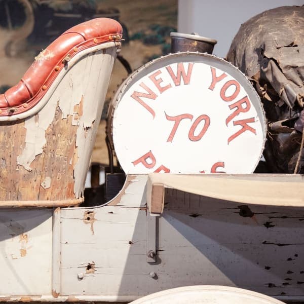 NEW YORK TO PARIS — the sign, intact