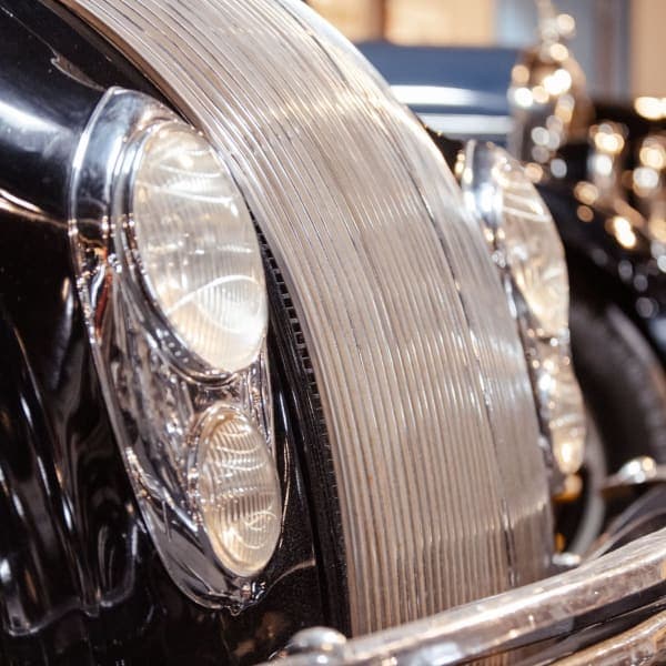Chromed pontoon fender, 1930s